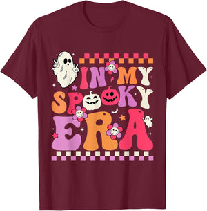 In My Spooky Era Women Men Kids Halloween Pumpkin Funny T-Shirt - T-Shirt | Maroon