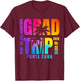 Punta Retro Cana Grad Trip Tie Dye Palm Tree Class of 2026 T-Shirt - T-Shirt | Maroon