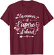 Les Copines et L'apéro premier Humour Femme Aperitif T-Shirt - T-Shirt | Maroon