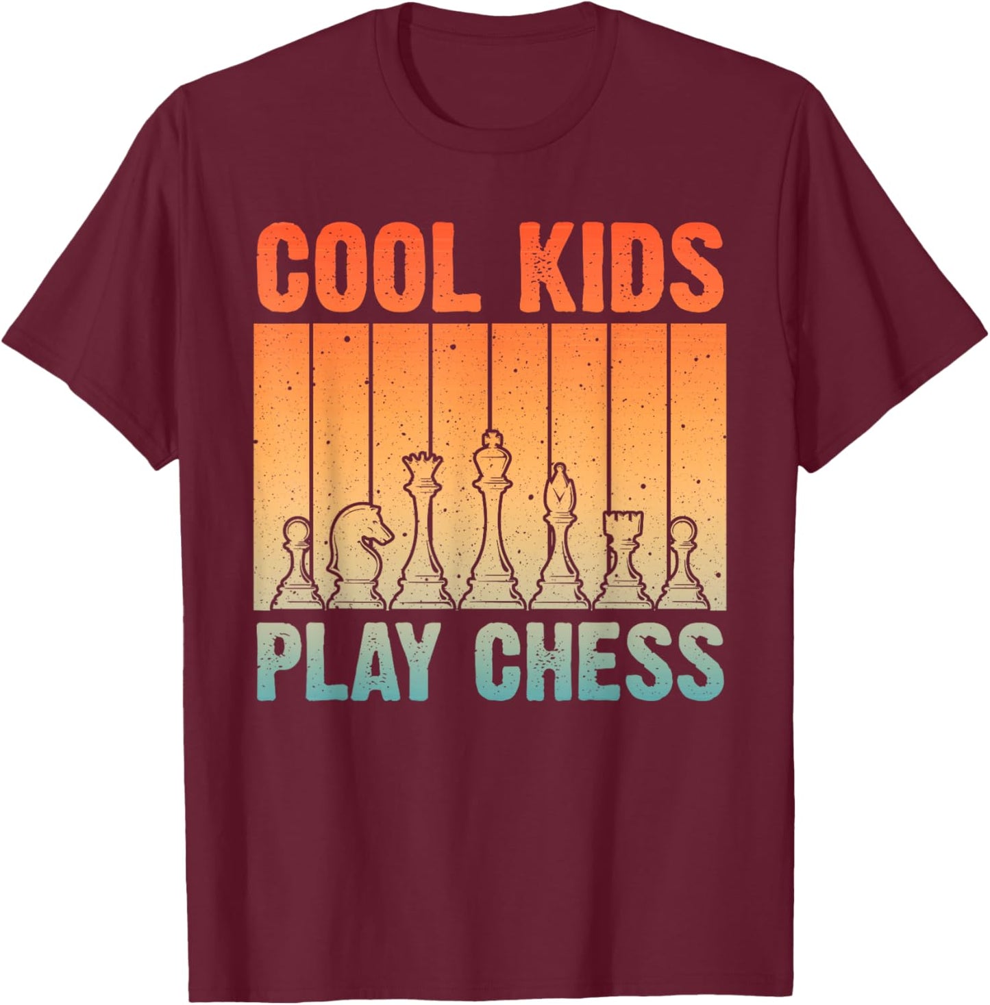 Chess Design For Kids Boys Girls Chess Novelty Chess Player T-Shirt - T-Shirt | Maroon