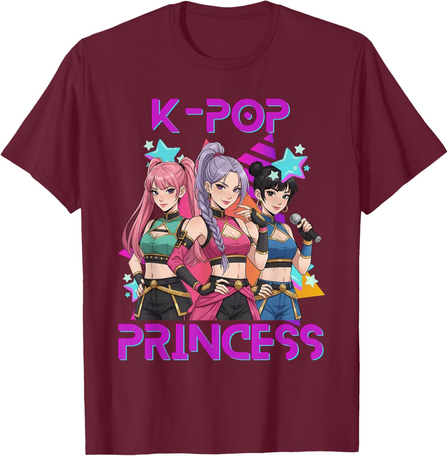 K-Pop K-Pop 7th Birthday Girl 7 Years T-Shirt - T-Shirt | Maroon