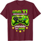 Level 11 Birthday Boy Gamer Funny 2015 11er Birthday T-Shirt - T-Shirt | Maroon
