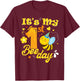 1 Year Old Bee It's My 1st Birthday Bee Day T-Shirt - T-Shirt | Maroon