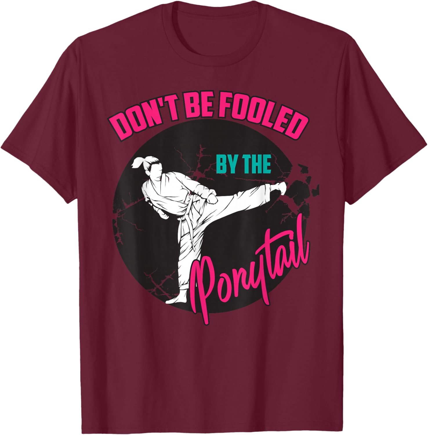 Cool Taekwondo Art Girls Karate Judo Martial Arts T-Shirt - T-Shirt | Maroon