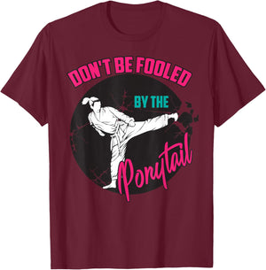 Cool Taekwondo Art Girls Karate Judo Martial Arts T-Shirt - T-Shirt | Maroon