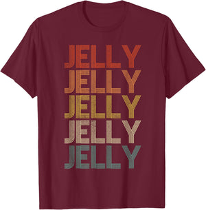 Jelly Vintage Retro T-Shirt - T-Shirt | Maroon