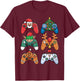 Christmas Video Gamer Controller Xmas Gaming Men Boys Kids T-Shirt - T-Shirt | Maroon