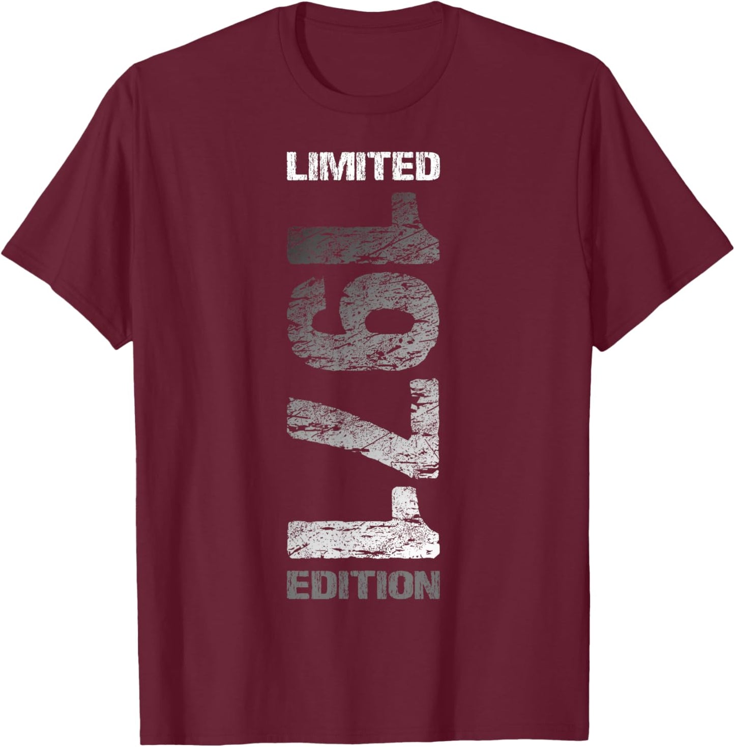 Limited Edition 1971 55th Birthday T-Shirt - T-Shirt | Maroon