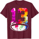 Number 13 Rugby 13th Birthday T-Shirt - T-Shirt | Maroon