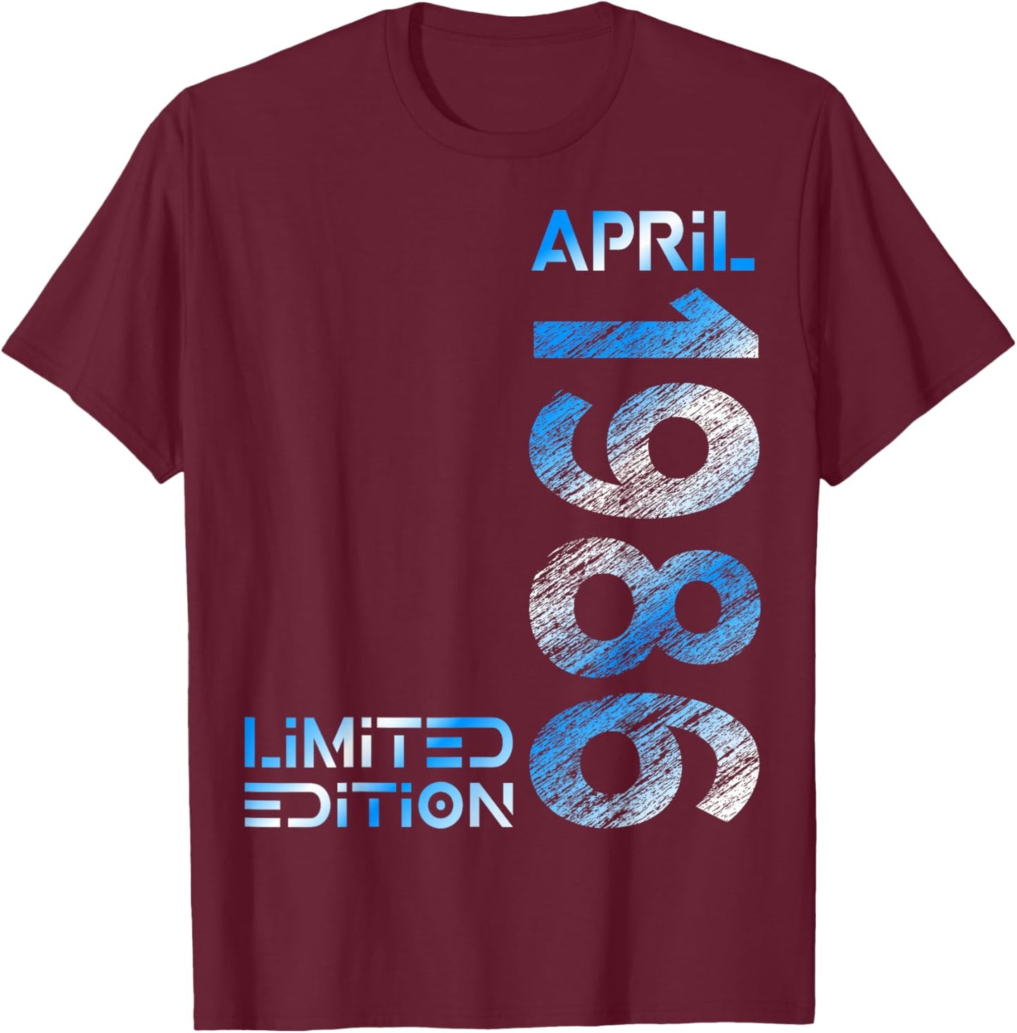 Limited Edition April 1986 Mann Frau 40. Geburtstag T-Shirt - T-Shirt | Maroon