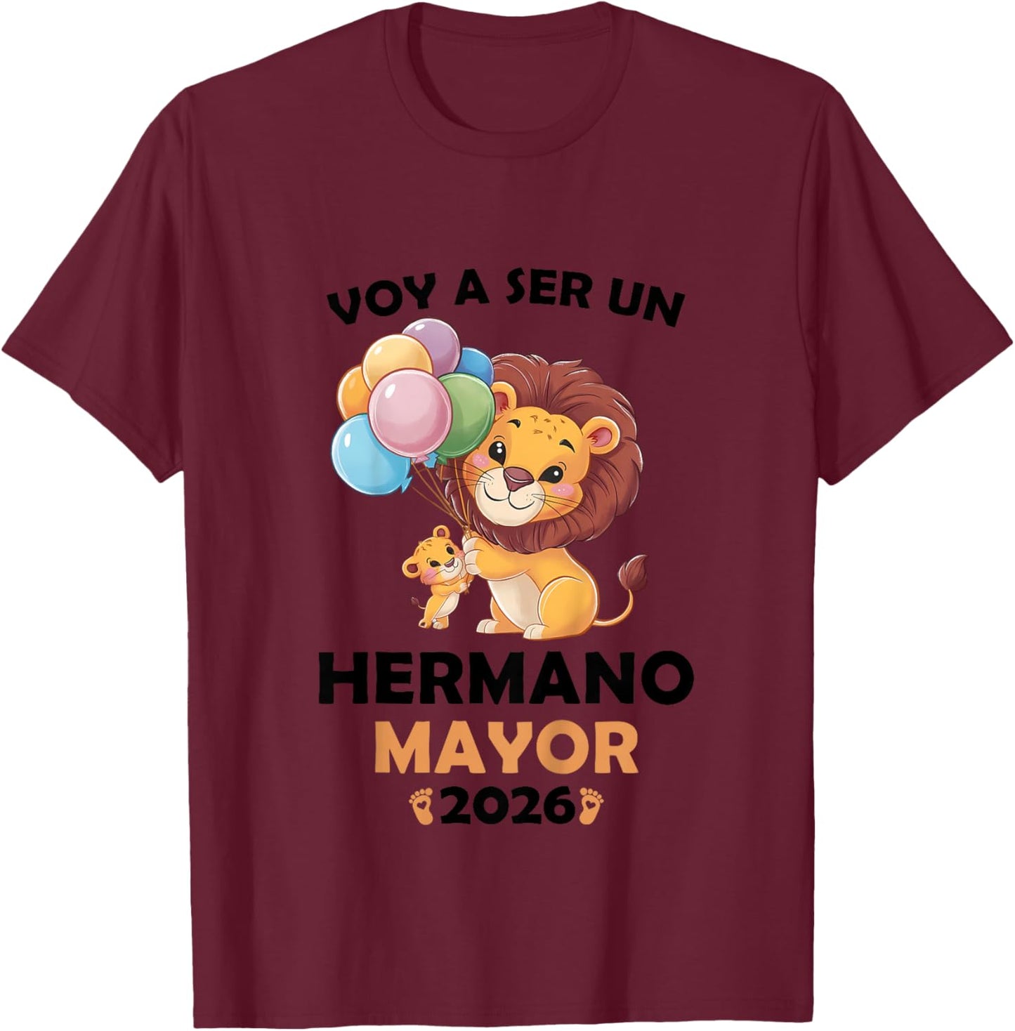 Kids Voy A Ser Hermano Mayor 2026 Big Brother 2026 in Spanish T-Shirt - T-Shirt | Maroon