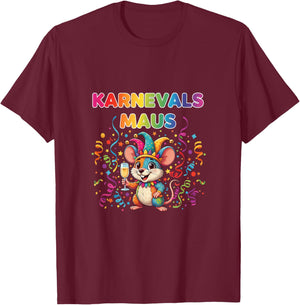 Carnival Cologne for Cologne Alaaf Carnival Mouse T-Shirt - T-Shirt | Maroon