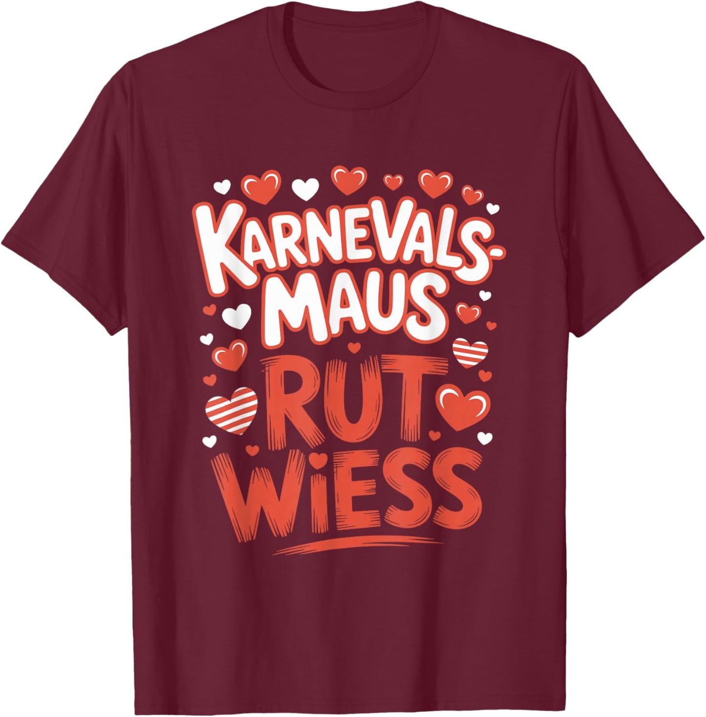 Carnival Mouse Rut Wiess Carnival Cologne Cologne Carnival Mouse T-Shirt - T-Shirt | Maroon