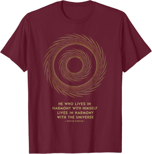 Marcus Aurelius Stoic Philosoper Quote Motivational Stoicism T-Shirt - T-Shirt | Maroon