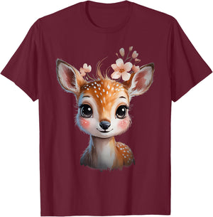 Deer Costume Women's Dirndl Costume Carnival T-Shirt - T-Shirt | Maroon