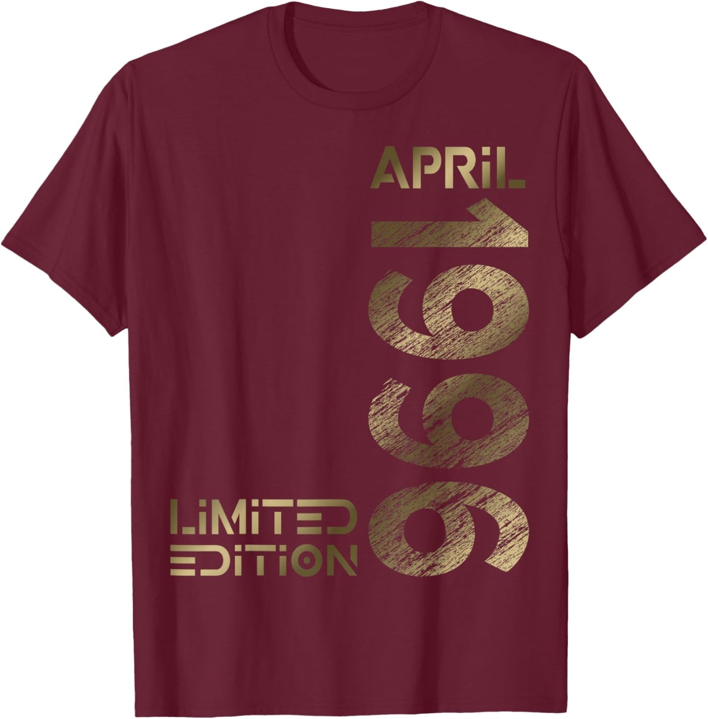 Limited Edition April 1996 Mann Frau 30. Geburtstag T-Shirt - T-Shirt | Maroon