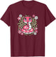 Cute Snake Lover Women Girls Kids T-Shirt - T-Shirt | Maroon