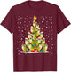 Green Cheek Conure Parrot Christmas Ornament Tree T-Shirt - T-Shirt | Maroon