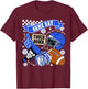 Blue Game Day Touchdown Football Lover Women Mom Men Kids T-Shirt - T-Shirt | Maroon