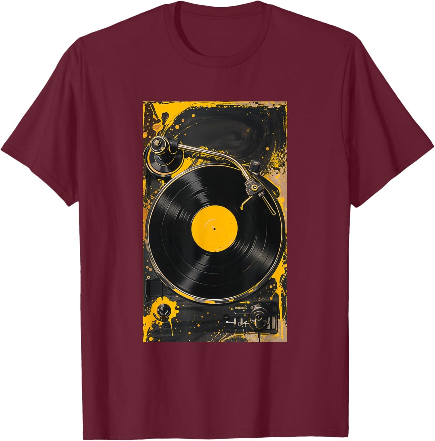 University Varsity-Gold For The Record Varsity-Gold T-Shirt - T-Shirt | Maroon