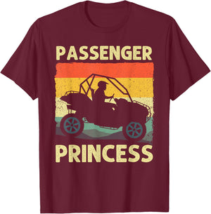 Funny SxS Art Girl SxS UTV Offroading Side By Side T-Shirt - T-Shirt | Maroon