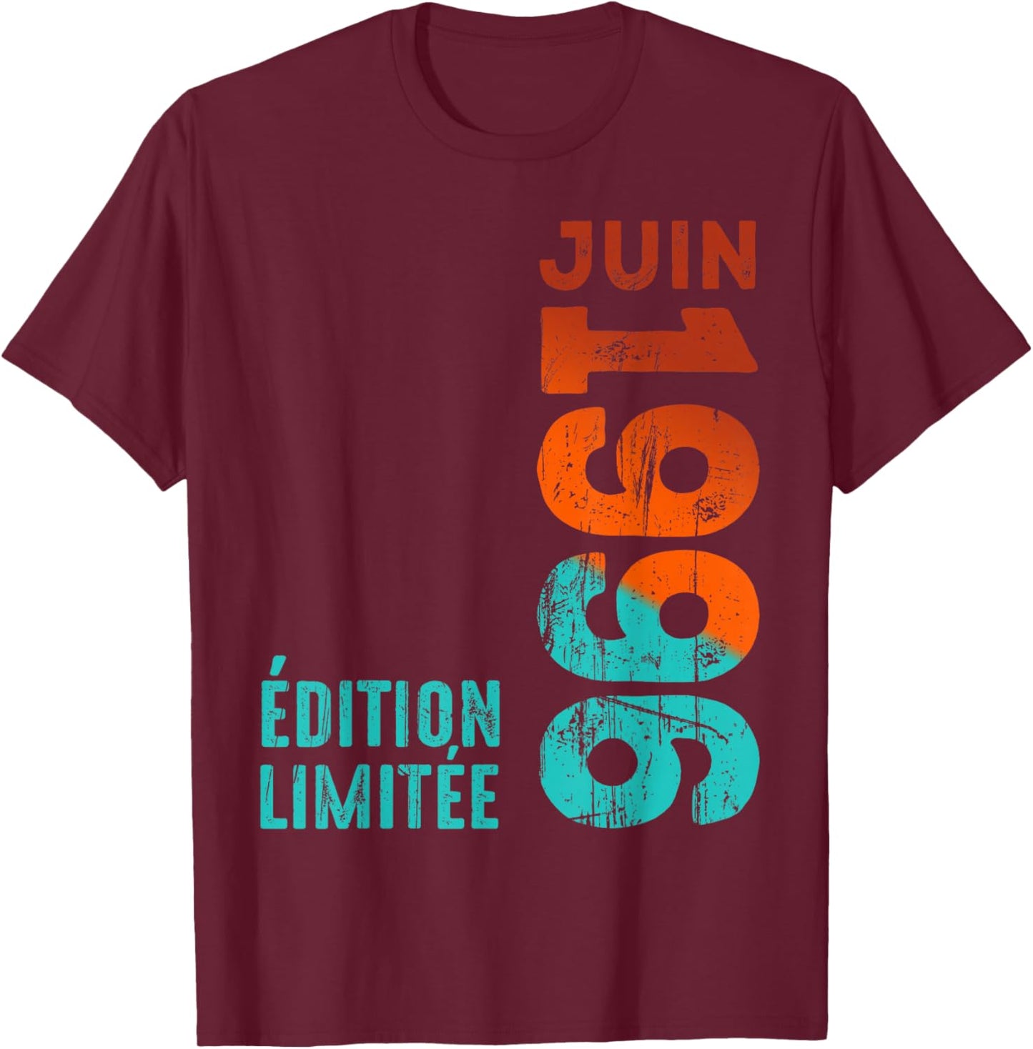Mois de Juin 1996, année 1996, Vintage 1996, Depuis 1996, rétro 1996 T-Shirt - T-Shirt | Maroon