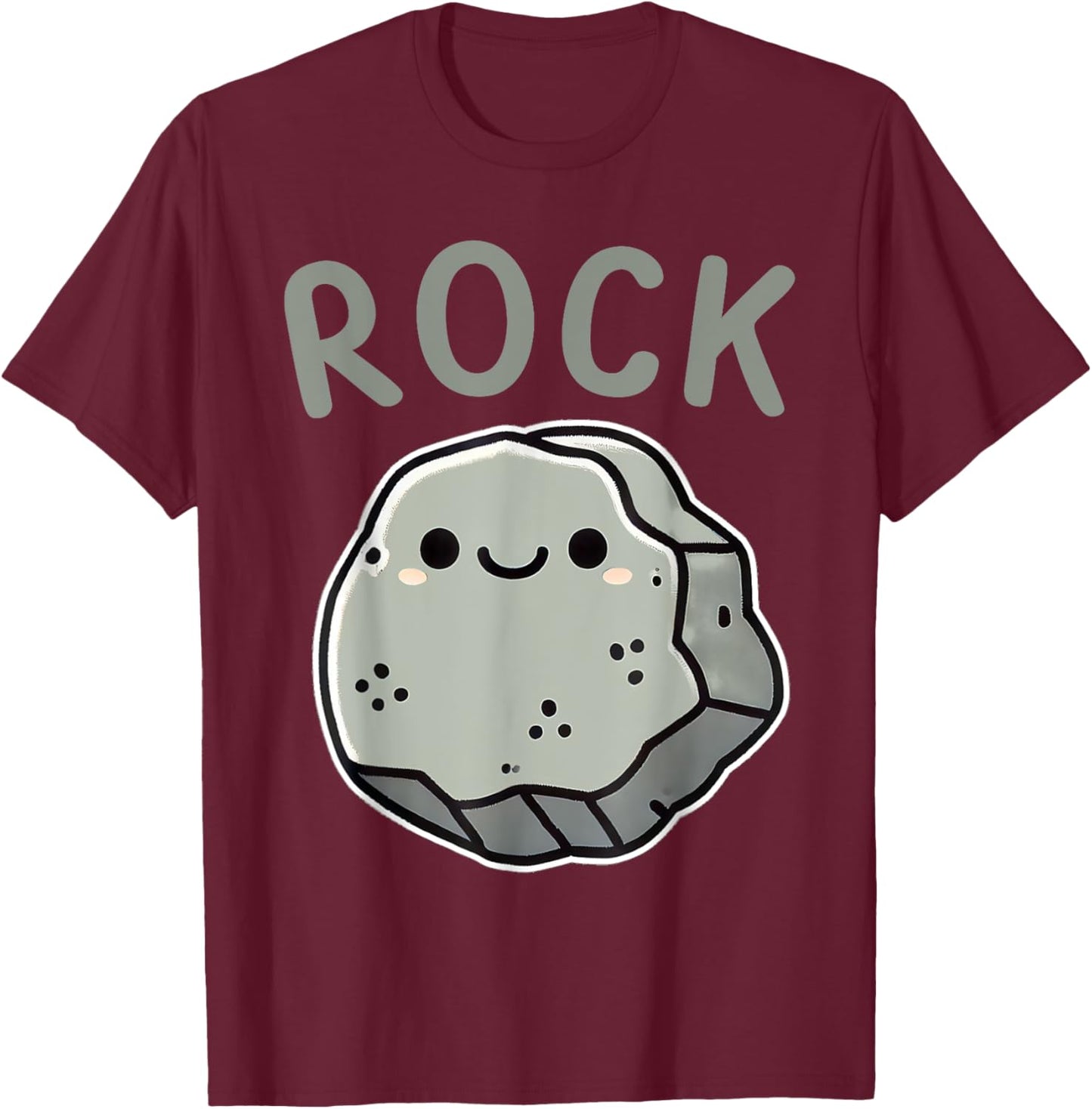 Cute Rock Paper Scissors Halloween Costumes Friend Matching T-Shirt - T-Shirt | Maroon