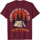 Outdoor Dad Joke Pun I'm Outstanding Funny Outdoor Dad T-Shirt - T-Shirt | Maroon