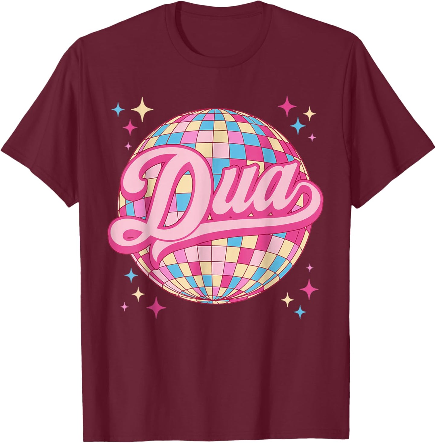Personalized Name Dua Vintage Dua Women Kids Meme T-Shirt - T-Shirt | Maroon