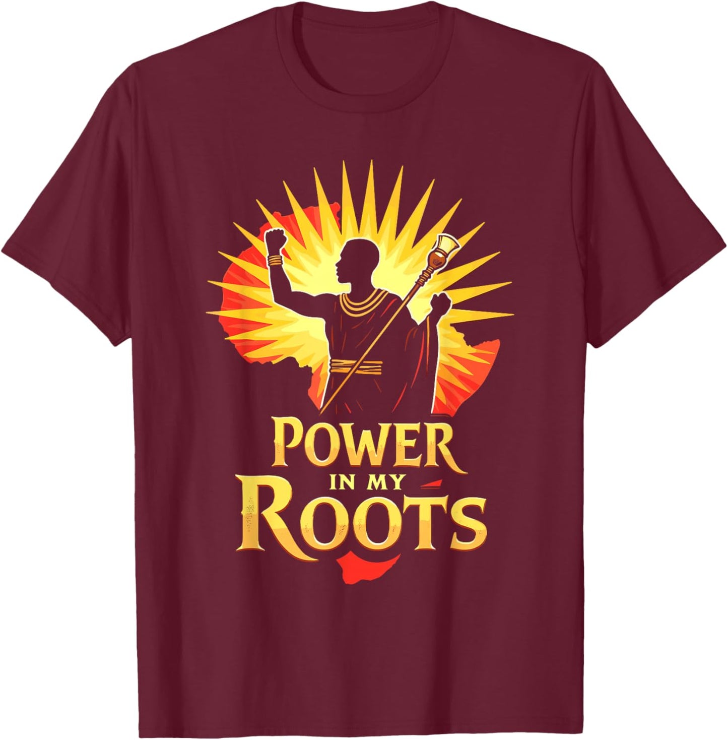 Mansa Musa African King Richest Man in History Mali Empire T-Shirt - T-Shirt | Maroon