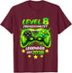Children's Level 8 Birthday Boy Gamer Funny 2018 8th Birthday T-Shirt - T-Shirt | Maroon