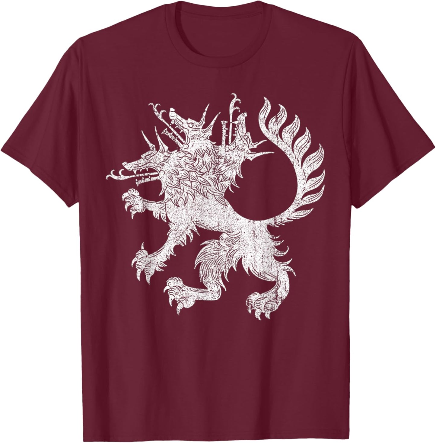 Adults, Black, Small, Short Sleeve, , Vintage T-Shirt - T-Shirt | Maroon