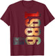 40. Geburtstag Mann Frau 40 Jahre 1986 Deko Geschenk Lustig T-Shirt - T-Shirt | Maroon