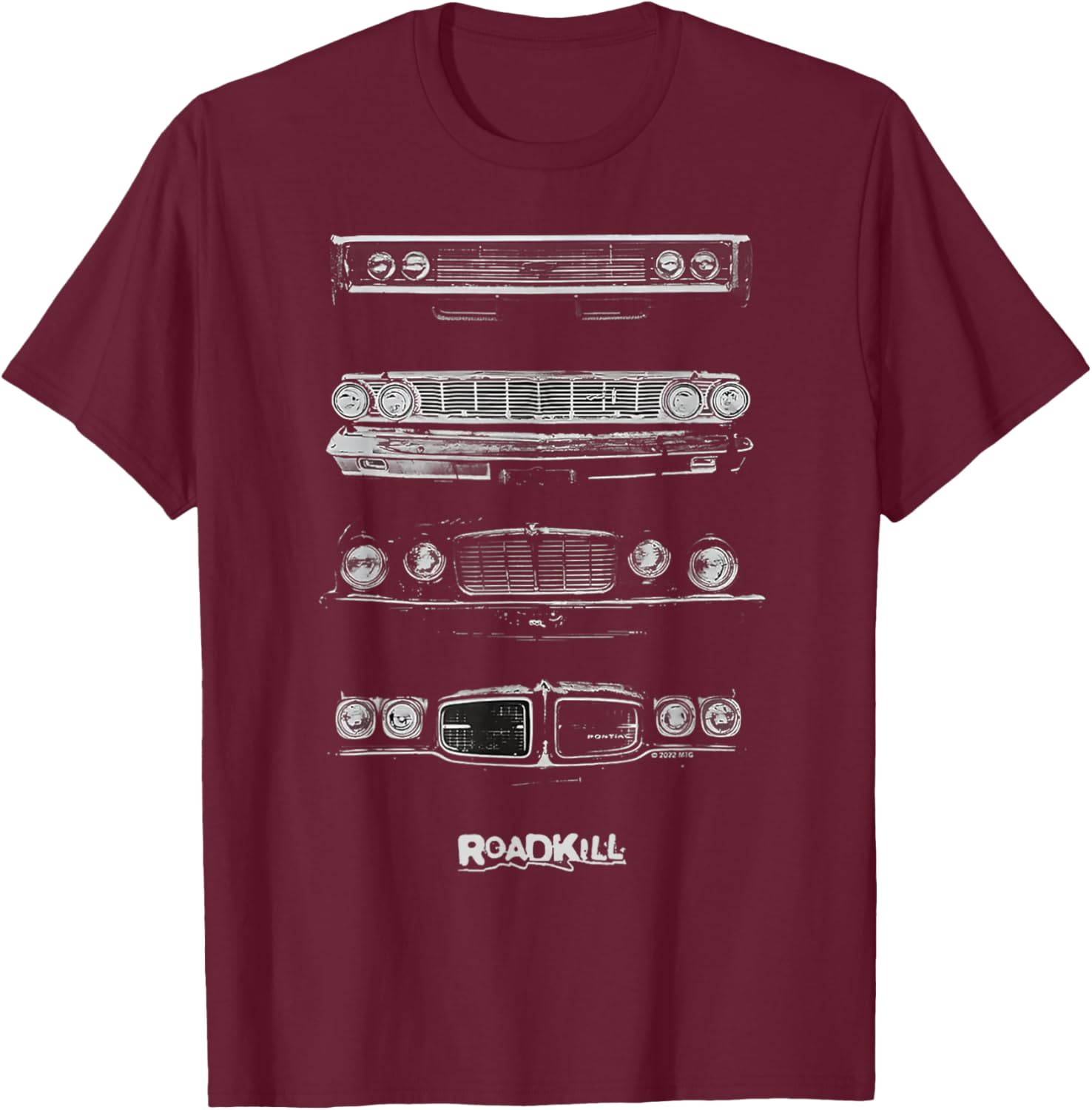 Roadkill Grilles Adult T-Shirt - T-Shirt | Maroon