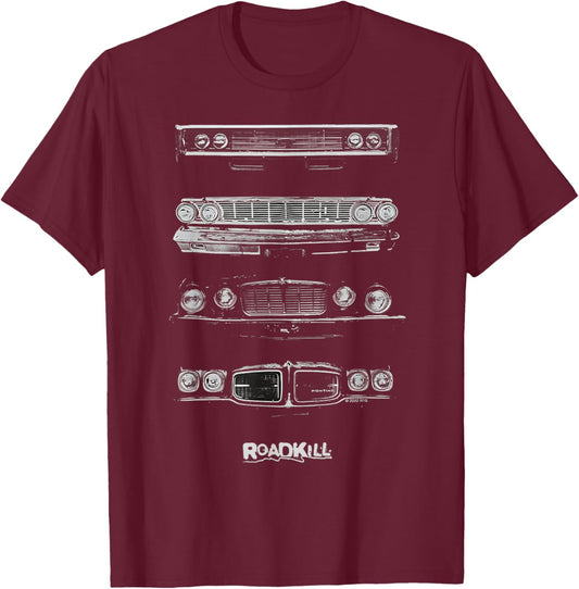 Roadkill Grilles Adult T-Shirt - T-Shirt | Maroon