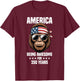America Bigfoot 4th of July Being Awesome for 250 Years T-Shirt - T-Shirt | Maroon