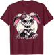 Gothic Pastel Goth Kawaii Bunny Alternative Aesthetic T-Shirt - T-Shirt | Maroon