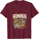 Funny Cat Gumbus Cat Lovers Trendy Cute Animal V-Neck T-Shirt - T-Shirt | Maroon