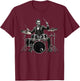 Abraham Lincoln Cool Drummer Playing Drum Set T-Shirt - T-Shirt | Maroon