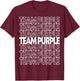 Team Purple School Spirit T-Shirt - T-Shirt | Maroon