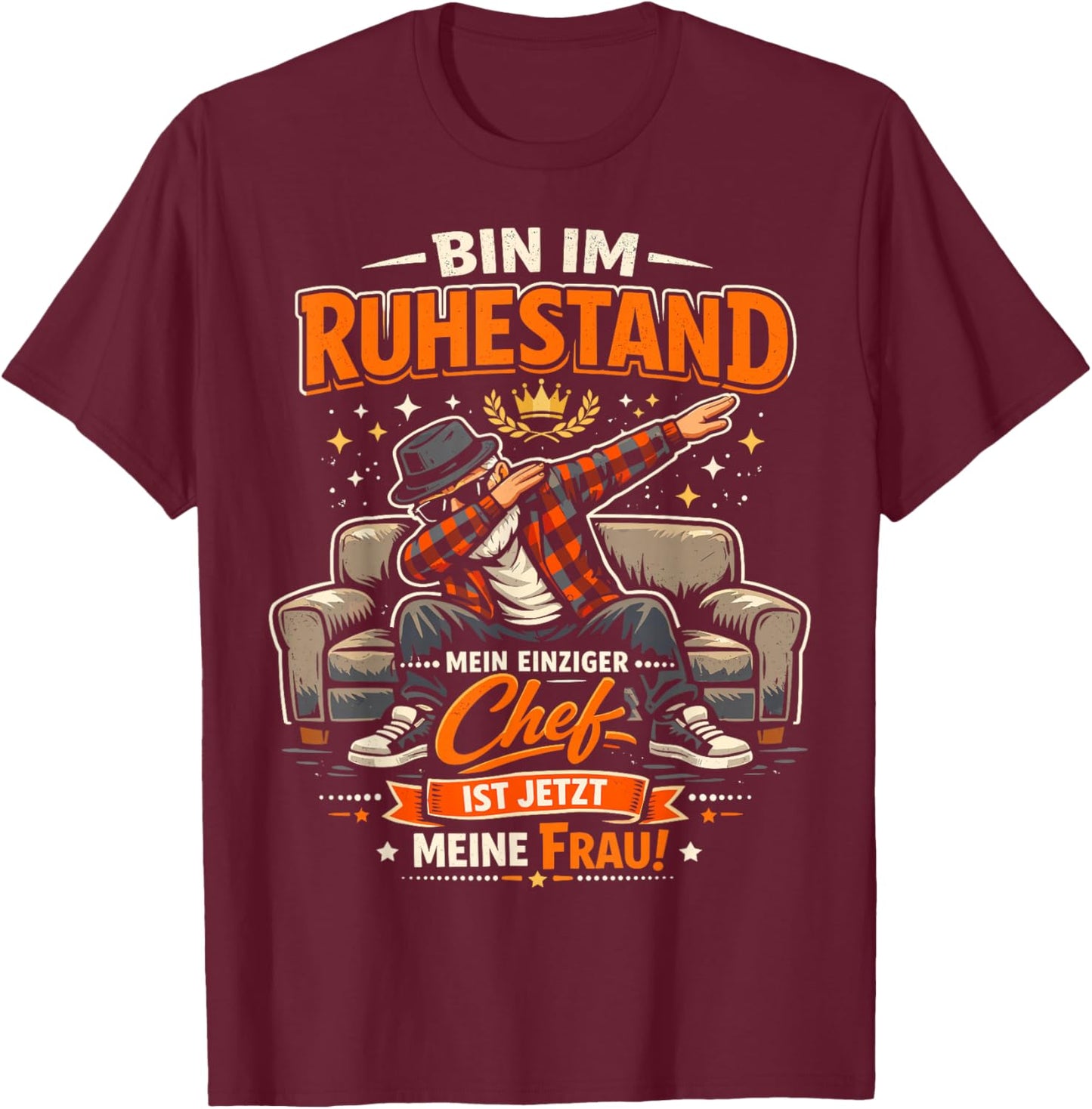 Rente 2026 Ruhestand Pension Pensionär Lustiges Rentner T-Shirt - T-Shirt | Maroon