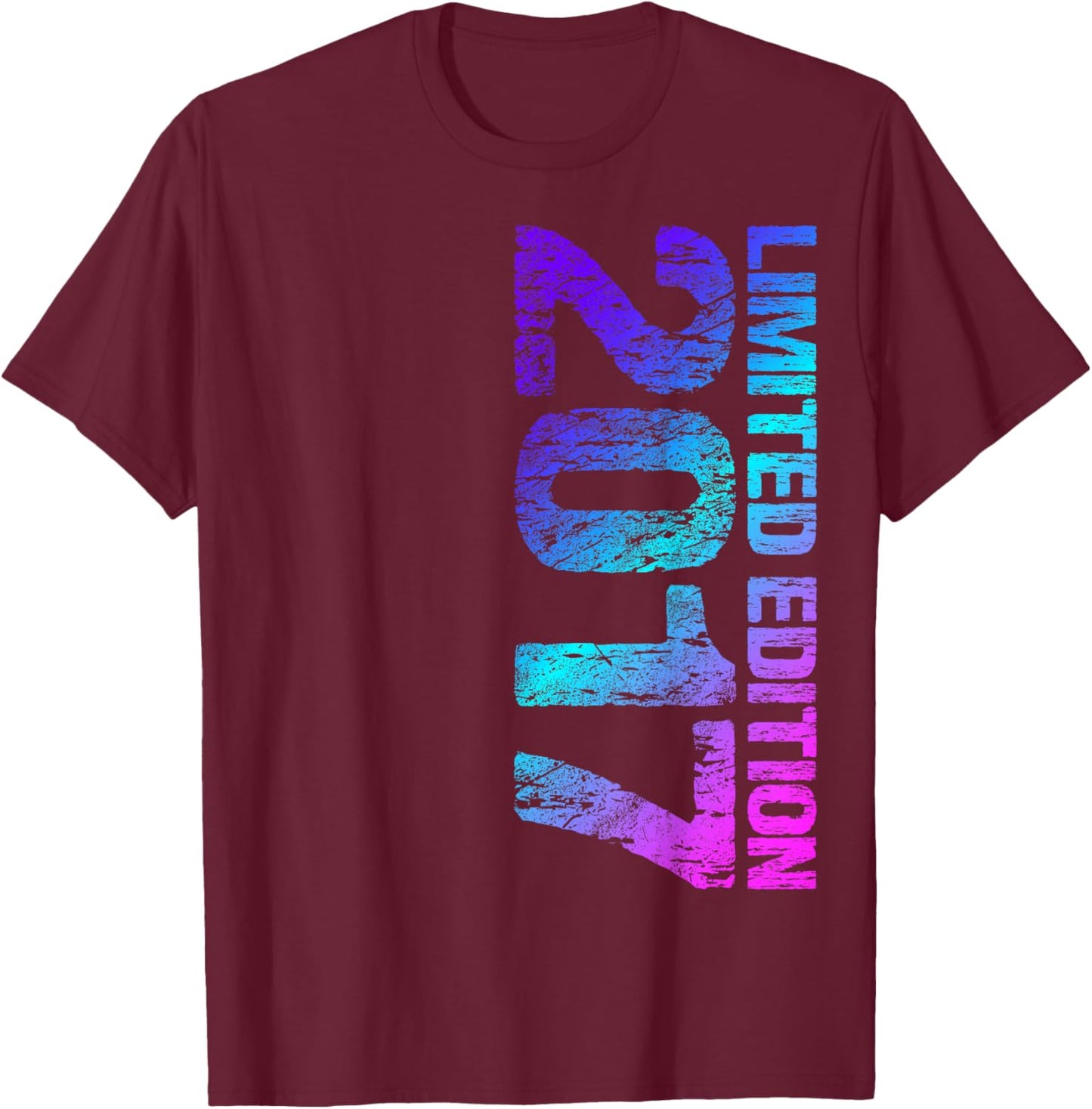 2017 Boy Girl 9th Birthday Limited Edition 9 T-Shirt - T-Shirt | Maroon