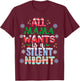 All Mama Wants Is A Silent Night Funny Mom Christmas T-Shirt - T-Shirt | Maroon