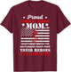 Proud Combat Medic Mom of A Combat Medic Mother T-Shirt - T-Shirt | Maroon