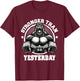 Stronger Than Yesterday Weightlifting Gym Quotes Gym Fitness T-Shirt - T-Shirt | Maroon