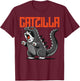 Catzilla Cat Monster Funny Japanese Kitten Boys Girls Kids T-Shirt - T-Shirt | Maroon