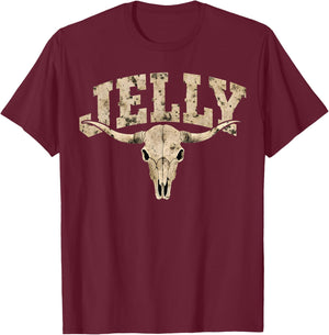 Vintage Jelly Name Gifts Women Boys Kids T-Shirt - T-Shirt | Maroon