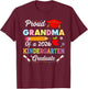 Funny Graduation Proud Grandma of 2026 Kindergarten Graduate T-Shirt - T-Shirt | Maroon