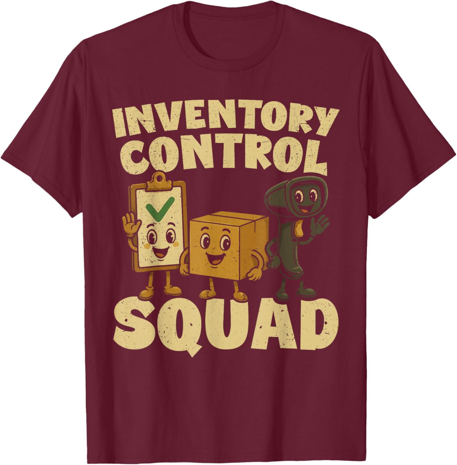 Inventory Control Specialist Funny Inventory Analyst T-Shirt - T-Shirt | Maroon