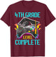 4th Grade Level Complete Last Day Of School Graduate Boys T-Shirt - T-Shirt | Maroon
